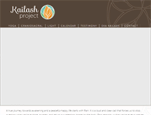 Tablet Screenshot of kailashproject.org